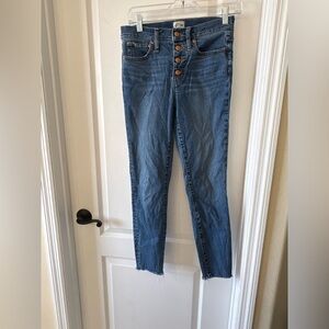 J.Crew 9” Toothpick High-Rise Jeans – Size 27